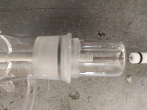 O-ring standard taper joint, assembled