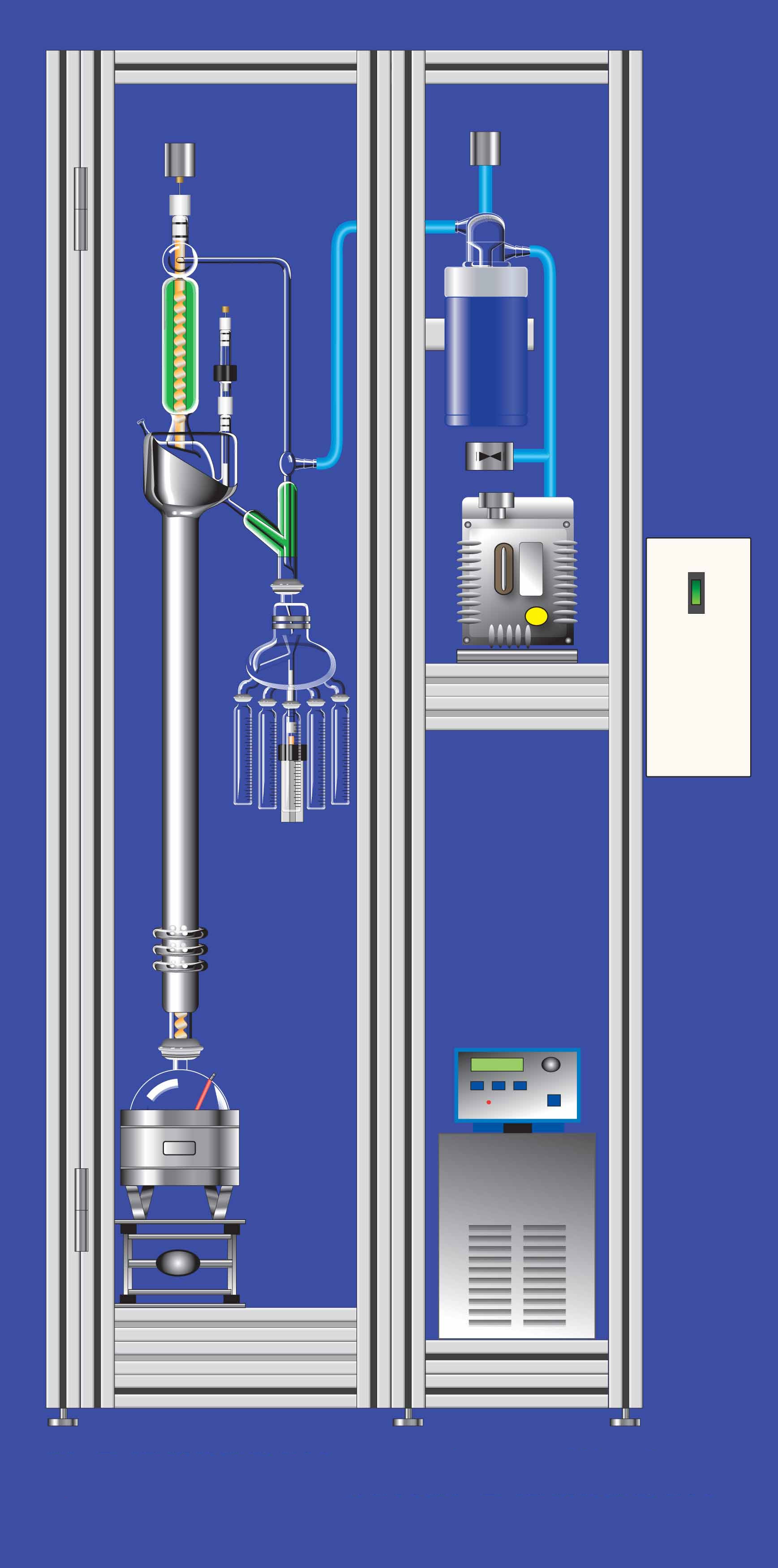 36-100 mini spinning band distillation system